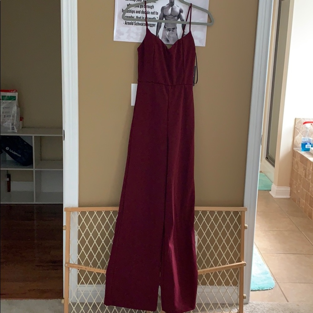 Red jumpsuit